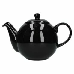 London Pottery Globe 4 Cup Teapot Gloss Black