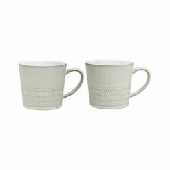 Denby Natural Canvas 2 Piece Textured Mug Set