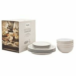 Denby Natural Canvas 12 Piece Set 8 Denby Natural Canvas 12 Piece Set -HARTS OF STUR Sales 375041958 Denby Natural Canvas 12pc Set 2