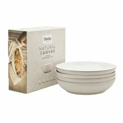 Denby Natural Canvas 4 Piece Pasta Bowl Set -HARTS OF STUR Sales 375044044 Denby Natural Canvas 4pc Pasta Bowl Set 1