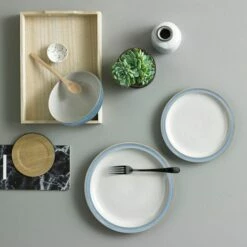 Denby Elements Blue 12 Piece Tableware Set -HARTS OF STUR Sales 381041981 Denby Elements Blue 12 Piece Tableware Set 2