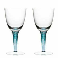 Denby Greenwich / Regency Green Pack Of 2 Red Wine Glasses