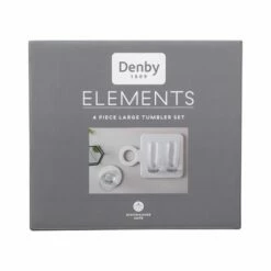 Denby Elements Set Of 4 Large Tumblers -HARTS OF STUR Sales 400013470 Denby Set Of 4 Elements Large Tumblers 1