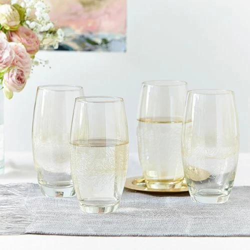 Denby Monsoon Lucille Gold Set Of 2 Large Tumblers 5 Denby Monsoon Lucille Gold Set Of 2 Large Tumblers - Image 3