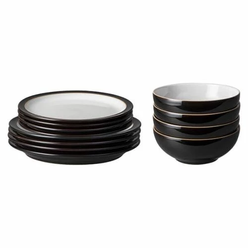 Denby Elements Black 12 Piece Tableware Set 4 Denby Elements Black 12 Piece Tableware Set - Image 2
