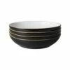 Denby Elements Black Set Of 4 Pasta Bowls -HARTS OF STUR Sales 406042044 Denby Elements Black Set Of 4 Pasta Bowls