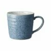 Denby Studio Blue Flint/Chalk Ridged Mug -HARTS OF STUR Sales 409010616 Denby Studio Blue Flint Chalk Ridged Mug