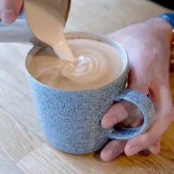 Denby Studio Blue Flint/Chalk Ridged Mug -HARTS OF STUR Sales 409010616 Denby Studio Blue Flint Chalk Ridged Mug 3