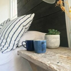 Denby Studio Blue Flint/Chalk Ridged Mug -HARTS OF STUR Sales 409010616 Denby Studio Blue Flint Chalk Ridged Mug 4