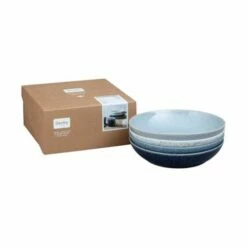 Denby Studio Blue 4 Piece Pasta Bowl Set -HARTS OF STUR Sales 411040044 Denby Studio Blue Set Of 4 Pasta Bowls 1