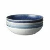 Denby Studio Blue 4 Piece Pasta Bowl Set -HARTS OF STUR Sales 411040044 Denby Studio Blue Set Of 4 Pasta Bowls