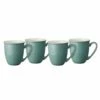 Denby Elements Fern Green Set Of 4 Coffee Beaker/Mugs -HARTS OF STUR Sales 415040018 Denby Elements Fern Green Set Of 4 Coffee Beaker Mugs