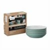 Denby Elements Fern Green 4 Piece Pasta Bowl Set -HARTS OF STUR Sales 415041044 Denby Elements Fern Green 4 Piece Pasta Bowl Set