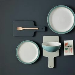 Denby Elements Fern Green 4 Piece Pasta Bowl Set -HARTS OF STUR Sales 415041044 Denby Elements Fern Green 4 Piece Pasta Bowl Set 2