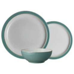 Denby Elements Fern Green 12 Piece Tableware Set