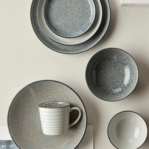 Denby Studio Grey Small Coupe Plate 5 Denby Studio Grey Small Coupe Plate - Image 3