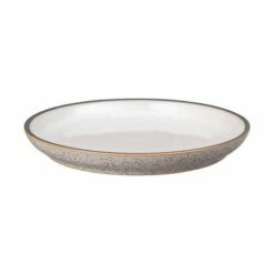 Denby Studio Grey White Medium Coupe Plate -HARTS OF STUR Sales 426012204 Denby Studio Grey White Medium Coupe Plate 1