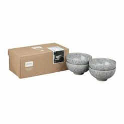 Denby Studio Grey Set Of 4 Grey Rice Bowls -HARTS OF STUR Sales 426040045 Denby Studio Grey Set Of 4 Grey Rice Bowls 2