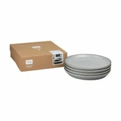 Denby Studio Grey Set Of 4 Small Coupe Plates -HARTS OF STUR Sales 426042003 Denby Studio Grey Set Of 4 Small Coupe Plates 3
