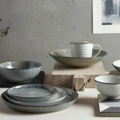 Denby Studio Grey Set Of 4 Small Coupe Plates -HARTS OF STUR Sales 426042003 Denby Studio Grey Set Of 4 Small Coupe Plates 4