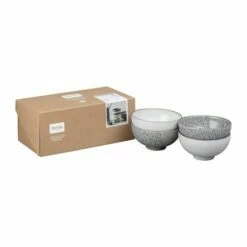 Denby Studio Grey Set Of 4 Mixed Rice Bowls -HARTS OF STUR Sales 426042245 Denby Studio Grey Set Of 4 Rice Bowls 1