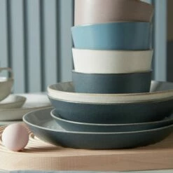 Denby Impression Blue Hourglass Small Plate -HARTS OF STUR Sales 436010203 Denby Impression Blue Hourglass Small Plate 4