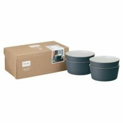 Denby Impression Charcoal 4 Piece Straight Bowl Set -HARTS OF STUR Sales 437041045 Denby Impression Charcoal Set Of 4 Straight Bowls 2