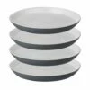 Denby Impression Charcoal 4 Piece Spiral Dinner Plate Set -HARTS OF STUR Sales 437042555 Denby Impression Charcoal Set Of 4 Spiral Dinner Plates