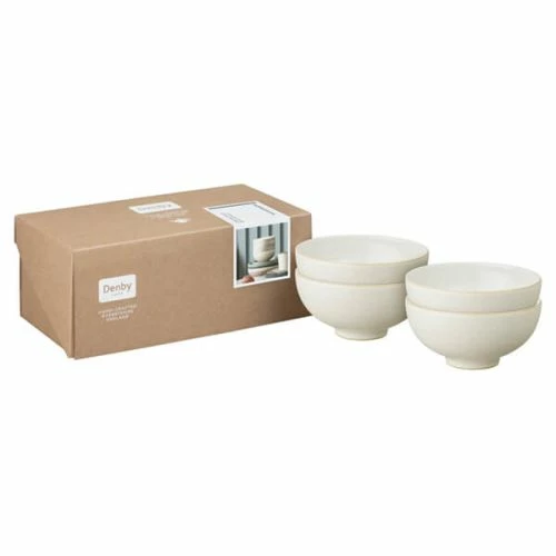 Denby Impression Cream 4 Piece Rice Bowl Set 5 Denby Impression Cream 4 Piece Rice Bowl Set - Image 3