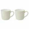 Denby Impression Cream Set Of 2 Spiral Large Mug