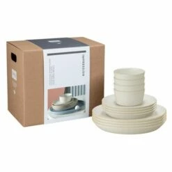 Denby Impression Cream 12 Piece Tableware Set -HARTS OF STUR Sales 438042954 Denby Impression Cream 12 Piece Tableware Set 1