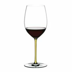 Riedel Hand Made Fatto A Mano Cabernet/Merlot Wine Glass Yellow -HARTS OF STUR Sales 49000Y Riedel Hand Made Fatto A Mano Cabernet Merlot Yellow 1