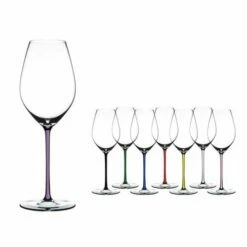 Riedel Hand Made Fatto A Mano Champagne Wine Glass Violet -HARTS OF STUR Sales 490028V Riedel Hand Made Fatto a Mano Champagne Wine Glass Violet 2