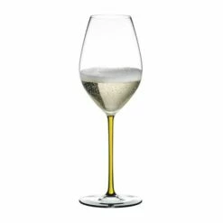 Riedel Hand Made Fatto A Mano Champagne Wine Glass Yellow -HARTS OF STUR Sales 490028Y Riedel Hand Made Fatto A Mano Champagne Wine Glass Yellow 1