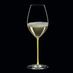 Riedel Hand Made Fatto A Mano Champagne Wine Glass Yellow -HARTS OF STUR Sales 490028Y Riedel Hand Made Fatto A Mano Champagne Wine Glass Yellow 3