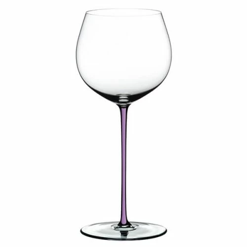 Riedel Hand Made Fatto A Mano Oaked Chardonnay Wine Glass Violet 4 Riedel Hand Made Fatto A Mano Oaked Chardonnay Wine Glass Violet - Image 2