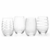 Mikasa Cheers Set Of 4 17oz Stemless Wine Glasses 1 Mikasa Cheers Set Of 4 17oz Stemless Wine Glasses -HARTS OF STUR Sales 5095528 Mikasa Cheers Set Of 4 17oz Stemless Wine Glasses