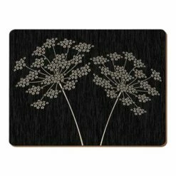 Creative Tops Silhouette Set Of 4 Large Premium Placemats