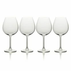 Mikasa Julie Set Of 4 21.5oz Bordeaux Wine Glasses