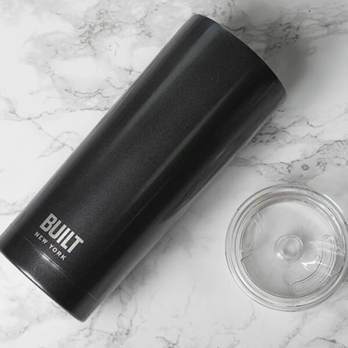 Built 568ml Double Walled Stainless Steel Travel Mug Charcoal Grey 4 Built 568ml Double Walled Stainless Steel Travel Mug Charcoal Grey - Image 2