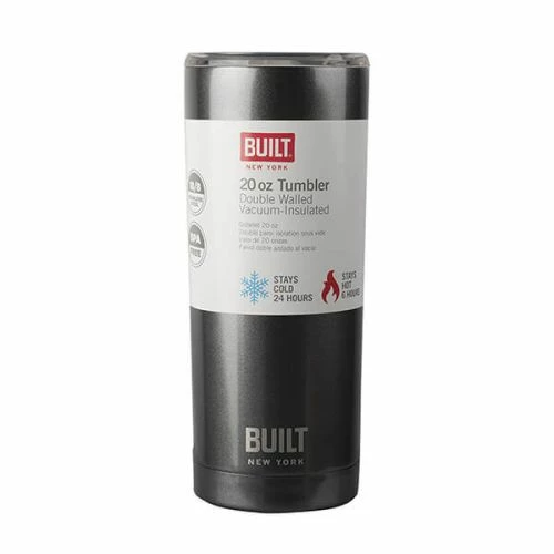 Built 568ml Double Walled Stainless Steel Travel Mug Charcoal Grey 5 Built 568ml Double Walled Stainless Steel Travel Mug Charcoal Grey - Image 3