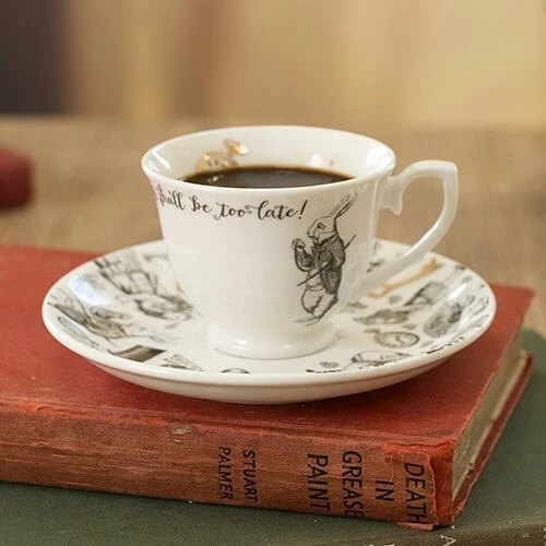 Alice In Wonderland Espresso Cup & Saucer 5 Alice In Wonderland Espresso Cup & Saucer - Image 3