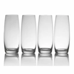 Mikasa Julie Set Of 4 9oz Stemless Flute Glasses