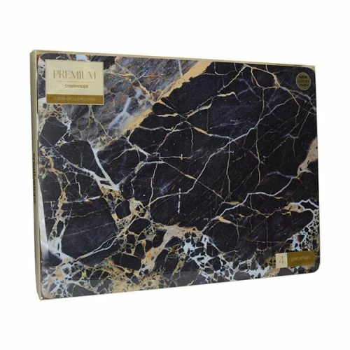 Creative Tops Navy Marble Pack Of 4 Large Premium Placemats 4 Creative Tops Navy Marble Pack Of 4 Large Premium Placemats - Image 2