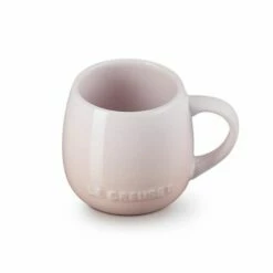 Le Creuset Shell Pink Stoneware Coupe Collection Sphere Mug -HARTS OF STUR Sales 60324327770099 Le Creuset Shell Pink Stoneware Sphere Mug 1