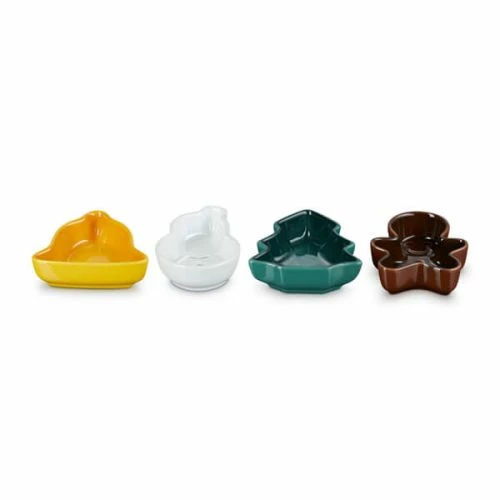 Le Creuset Stoneware Set Of 4 Christmas Mini Dishes 5 Le Creuset Stoneware Set Of 4 Christmas Mini Dishes - Image 3