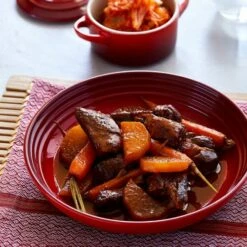 Le Creuset Cerise Stoneware 22cm Pasta Bowl -HARTS OF STUR Sales 70102220600099 Le Creuset Cerise Stoneware 22cm Pasta Bowl 5