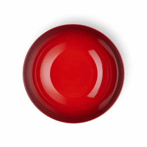 Le Creuset Cerise Stoneware 24cm Serving Bowl 6 Le Creuset Cerise Stoneware 24cm Serving Bowl - Image 4