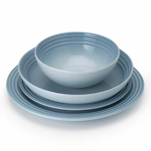 Le Creuset Coastal Blue Stoneware 27cm Dinner Plate 7 Le Creuset Coastal Blue Stoneware 27cm Dinner Plate - Image 5