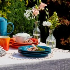 Le Creuset Deep Teal Stoneware 27cm Dinner Plate -HARTS OF STUR Sales 70202276420099 Le Creuset Deep Teal Stoneware 27cm Dinner Plate 4